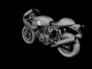 ducati 1000s 2009 3D Model