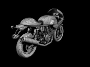 ducati 1000s 2009 3D Model