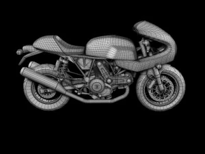 ducati 1000s 2009 3D Model