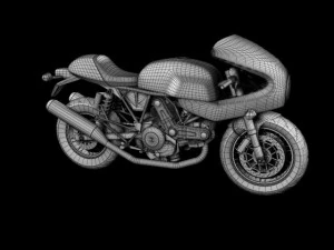 ducati 1000s 2009 3D Model