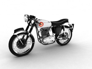 bsa gold star 1960 3Dモデル
