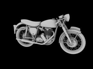 bsa gold star 1960 3Dモデル