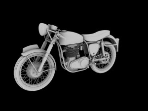 bsa gold star 1960 3Dモデル