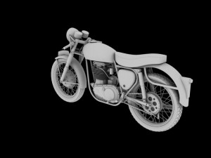 bsa gold star 1960 3Dモデル
