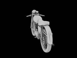bsa gold star 1960 3Dモデル