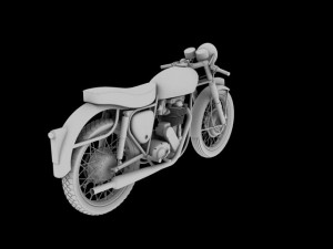 bsa gold star 1960 3Dモデル