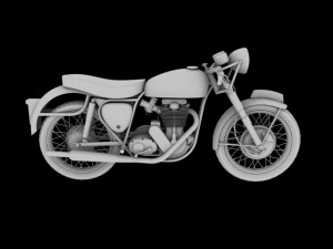 bsa gold star 1960 3Dモデル