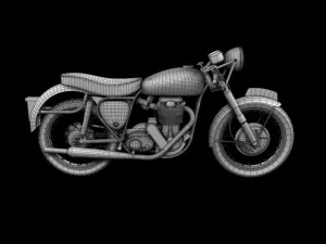 bsa gold star 1960 3D Model