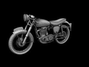 bsa gold star 1960 3D Model