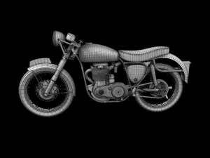 bsa gold star 1960 3D Model