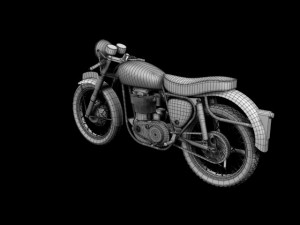 bsa gold star 1960 3Dモデル