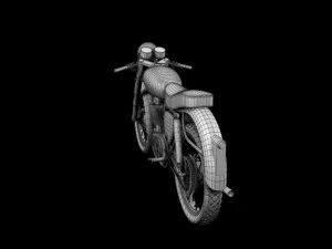 bsa gold star 1960 3D Model