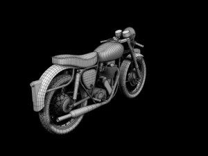 bsa gold star 1960 3D Model