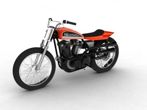 harleydavidson xr750 1970 3D Model
