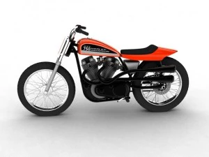 harleydavidson xr750 1970 3D Model