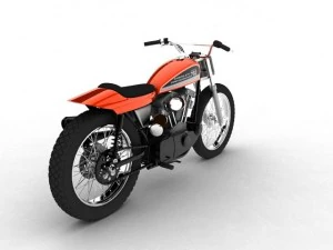 harleydavidson xr750 1970 3D Model