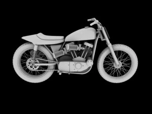 harleydavidson xr750 1970 3D Model