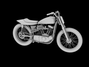 harleydavidson xr750 1970 3D Model