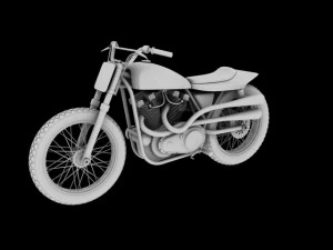 harleydavidson xr750 1970 3D Model