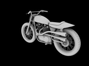 harleydavidson xr750 1970 3D Model