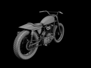 harleydavidson xr750 1970 3D Model
