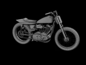 harleydavidson xr750 1970 3D Model