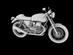 moto guzzi v7 cafe classic 2010 3D Model