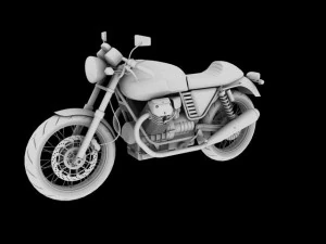 moto guzzi v7 cafe classic 2010 3D Model