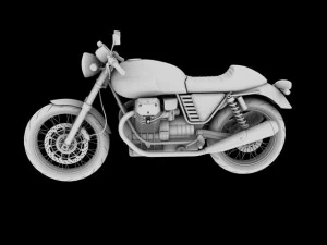 moto guzzi v7 cafe classic 2010 3D Model