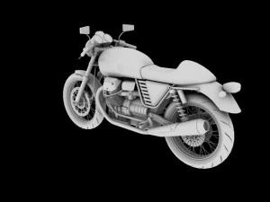 moto guzzi v7 cafe classic 2010 3D Model