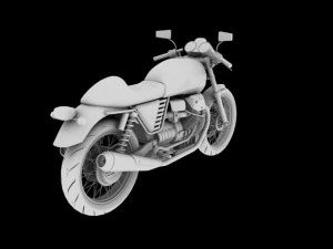 moto guzzi v7 cafe classic 2010 3D Model
