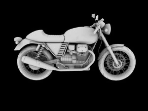 moto guzzi v7 cafe classic 2010 3D Model