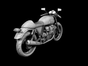 moto guzzi v7 cafe classic 2010 3D Model