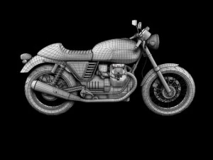 moto guzzi v7 cafe classic 2010 3D Model