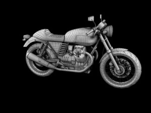 moto guzzi v7 cafe classic 2010 3D Model