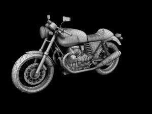 moto guzzi v7 cafe classic 2010 3D Model