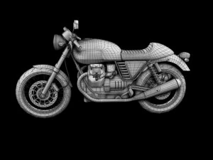 moto guzzi v7 cafe classic 2010 3D Model