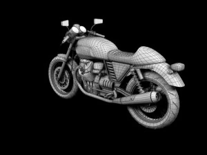 moto guzzi v7 cafe classic 2010 3D Model