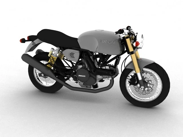 ducati sportclassic gt1000 2010 3D Model .c4d .max .obj .3ds .fbx .stl .blend