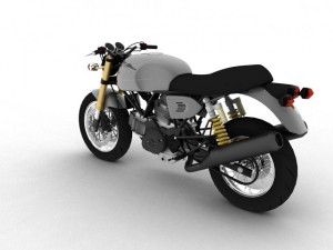 ducati sportclassic gt1000 2010 3D Модель