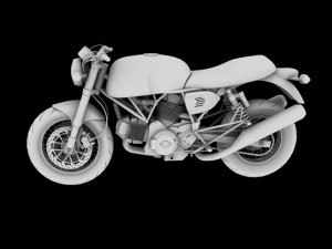 ducati sportclassic gt1000 2010 3D Модель