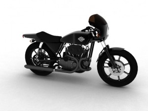 harleydavidson xlcr1000 caf racer 1977 3D Model