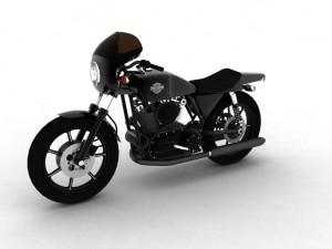 harleydavidson xlcr1000 caf racer 1977 Model 3D