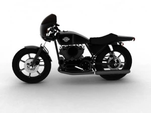 harleydavidson xlcr1000 caf racer 1977 3D Model