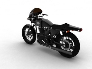harleydavidson xlcr1000 caf racer 1977 Model 3D