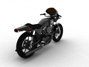 harleydavidson xlcr1000 caf racer 1977 Model 3D