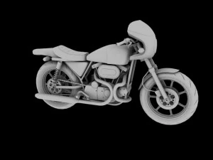 harleydavidson xlcr1000 caf racer 1977 3D Model