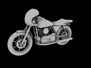 harleydavidson xlcr1000 caf racer 1977 3D Model