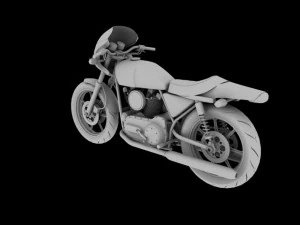 harleydavidson xlcr1000 caf racer 1977 3D Model
