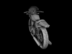 harleydavidson xlcr1000 caf racer 1977 Model 3D